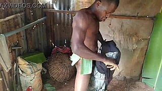 handsome guy gets cumshot after fucking hard