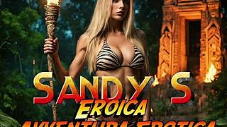 Sandys Erotic Adventure in MILF Cosplay Parody with Passionate Blowjob Scenes