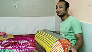 desi wife shares shaved pussy in threesome with ex husband.