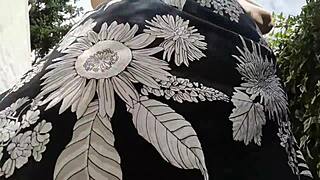 Nicoletta Enjoys A Serene Afternoon Bathing In Her Garden, Squirting Heavily