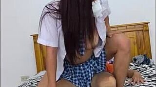 horny girlfriend teases big dick fetish