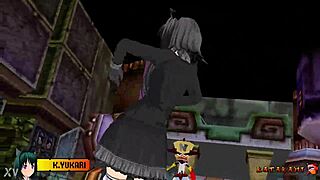 Yukari Katsubari's Strip Bossfight: Clothes Ripped Off!