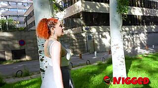 Lidia Crespo tries anal black cock in public