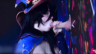 Astrologer Mona’s Glory Hole Fetish in 4K with Mollyredwolf!