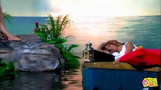 want me to deflower you with my fingers and tongue? the brunette asks.