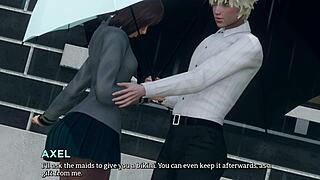 in eternum episode 19, the 3d cartoon hentai features teen characters in a game setting