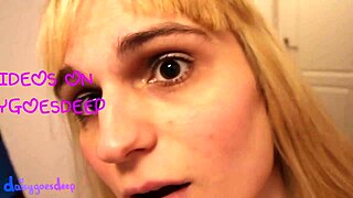 Blonde With Brown Eyes Uses Huge Buttplug For Crazy Anal Masturbation