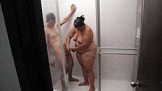 Perverted Prima Depilates Lover in Bathroom Scene