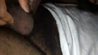 Black Slut Gives Sloppy Wet Blowjob on Big Cock