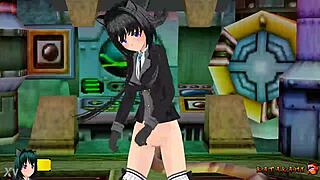 Yukari Katsubari's Strip Bossfight: Clothes Ripped Off!