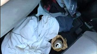 pretty hooker sucking cock and spitting cum outdoors