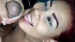 stepmother gives pov blowjob to her stepson