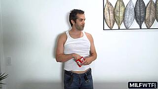 Bored housewife babe with big tits