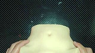 I spread on the desk for Candy's double penetration, missionary and anal with toys