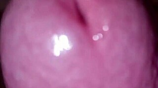 She fucks, moans, and cums with intense cumshot 😍