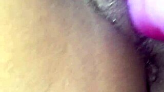 my ex ebony girlfriend plays with vibrator and sucks my cock