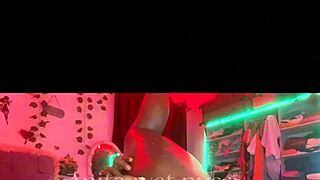 girl uses two dildos on wet holes