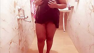 Sneaky Horny Milf Shows Off Her Big Tits And Boobs