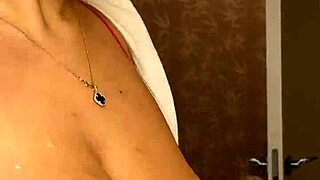 milf with huge tits pouring milk, will you lick the milk off my boobs?