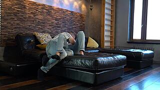 Amateur teen fucks her mature step dad!