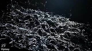 Hot Blonde Czech Woman Drinks Piss from Maid in Lesbian Scene on Her Knees