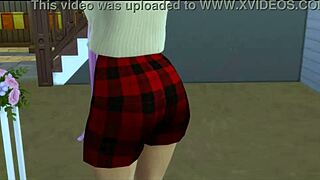 Pretty blonde Myla Charles shows off her beauty.