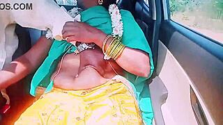 housewife, talk dirty while fucking that stranger in the car