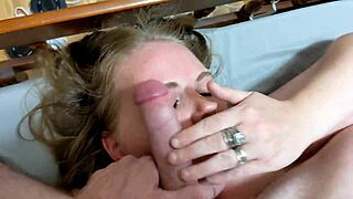 Stepmom Enjoys Big Cock And Balls On Her Face And In Her Mouth