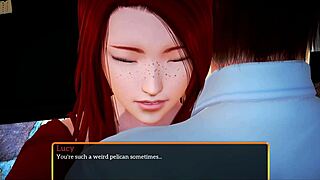 Playing a fun game with my new family 😊