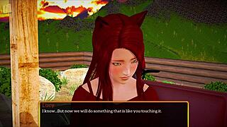 Playing a fun game with my new family 😊