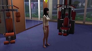 Raven Works Out In The Gym With Big Tits