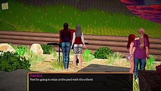 Playing a fun game with my new family 😊