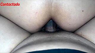 Skinny Latina Moans In Hard Anal Cowgirl!