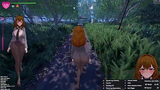 In this hentai game, the Japan office lady gets exposed in 3D part 1