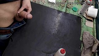 Masturbating On My Workbench At Work