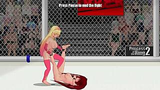 Princess of the ring 2 Paris vs Ember catfight.