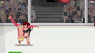 Princess of the ring 2 Paris vs Ember catfight.