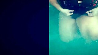 Hot tub fun with a white teen in the jacuzzi