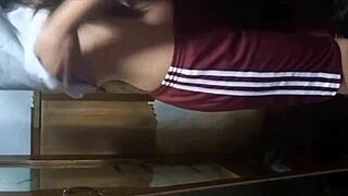 Watch this popular student fucking her tight pussy before it's deleted.