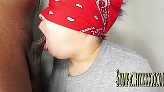 BBW amateur gets facial in high definition video