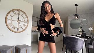 Hot petite latina teen fucks old man before date pov