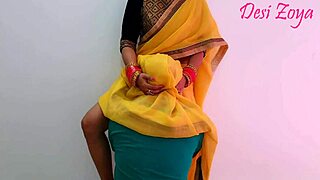 newly married indian girlfriend enjoys outdoor time with boyfriend