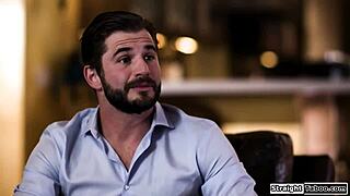 this blonde babe had no choice but to fuck the guy hard to avoid getting exposed. in the end, she dominated him with her tits and blowjob.