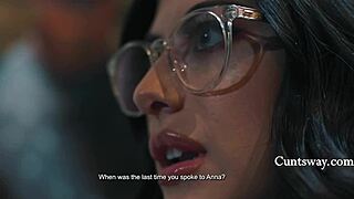 Scarlett Mae and Chanel Camryn Cuntsway Licking Pussies in Cinema 😍