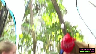 Amateur Teen Gets Facial At Party!