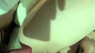 anal for anal 1st i fuck her in her ass then she fuck me by her big dildo a lot of cum with it