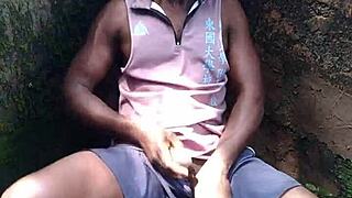 A sexy performance in the forest with nature