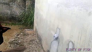 hot outdoor sex in africa with chubby oiled amateurs 😏