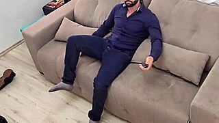 Coming home from work and jerking off