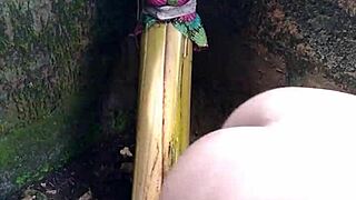 A sexy performance in the forest with nature